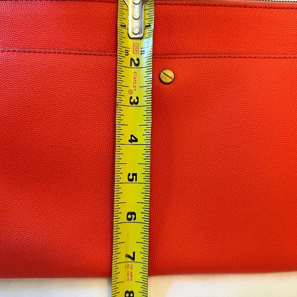 J.Crew Red Clutch with Blue Tassel — New Without Tags - Picture 3 of 4